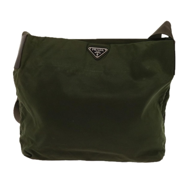 PRADA Shoulder Bag Nylon Khaki Auth 63873 - Picture 13 of 16